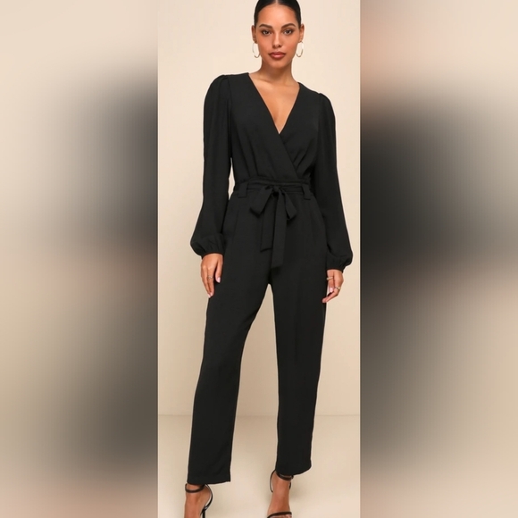 Lulu's Black Jumpsuit Small NEW - Picture 1 of 4